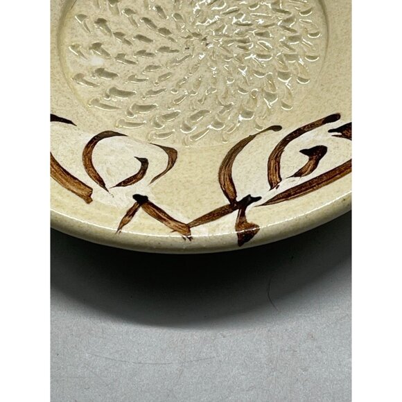 Handmade Contemporary Pottery Ltd Ceramic Soap Dish Textured Center READ - Picture 5 of 6